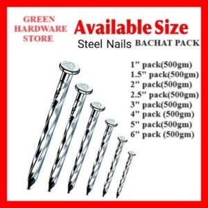 50Pcs Steel Nails Pack