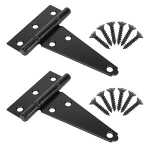 Black Tee-Hinge 2pc