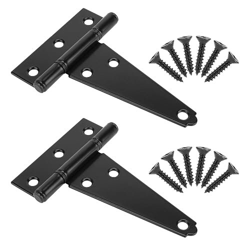 Black Tee-Hinge 2pc