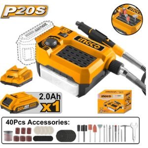 Ingco 20V Grinder Kit